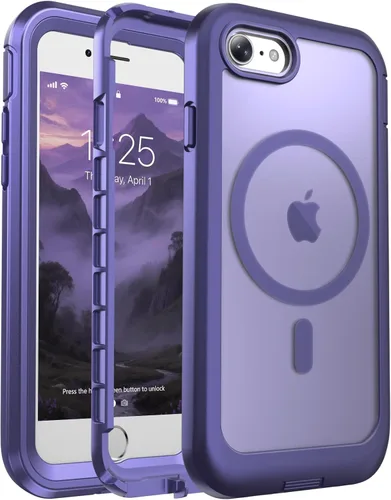 Miniatura 70 de jaroco - Funda magnética compatible con MagSafe para iPhone 11 de 6.1 pulgadas; protección de grado militar contra caídas, de doble capa