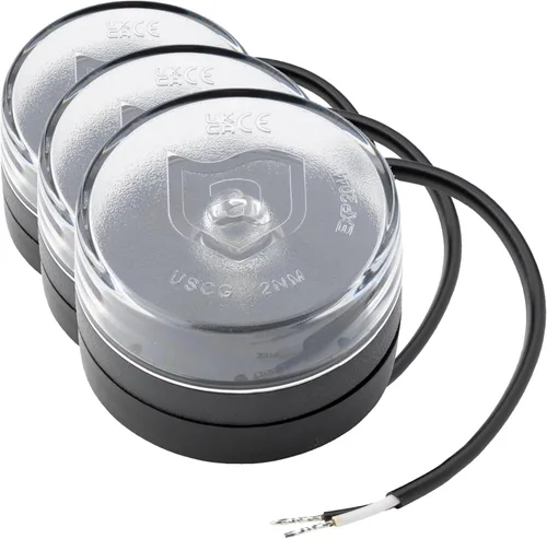 Miniatura 6 de attwood 5580A7 Waketower - Luz de navegación LED para barco marino, plateado, talla única (5580-A7)