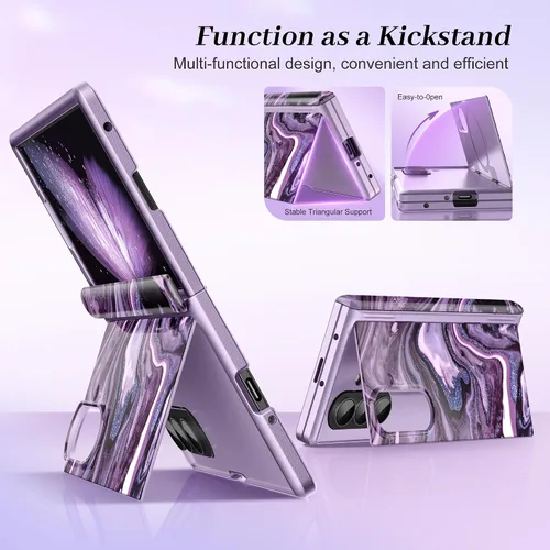 Miniatura 6 de GVIEWIN Funda para Z Fold 7 con Protector de Pantalla HD Integrado [Compatible con Magsafe][Soporte Oculto] Protección Magnética de Cuerpo Completo
