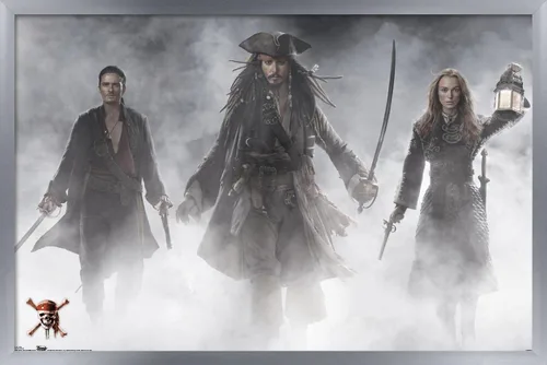 Miniatura 14 de Trends International Disney Pirates of the Caribbean: At World's End - Póster de pared de grupo, 14.725 x 22.375 pulgadas, versión enmarcada