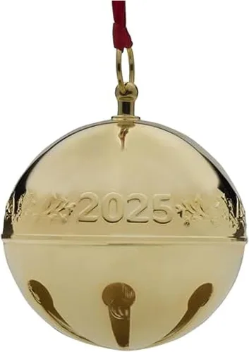 Miniatura 10 de Wallace 32ª edición 2021 Adorno de campana de trineo chapada en oro, oro, Navidad