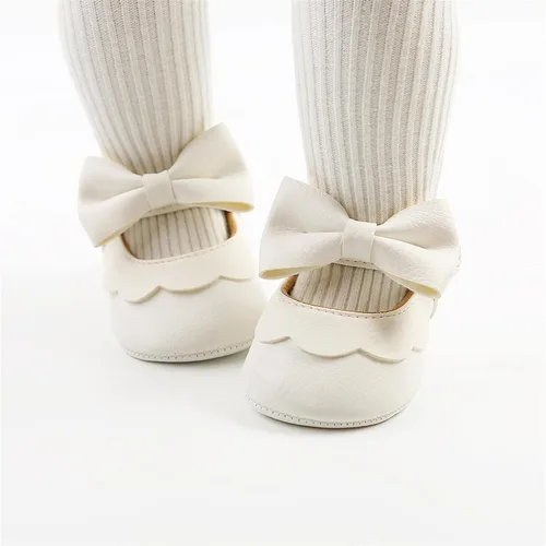 Miniatura 2 de Neband Zapatos de Vestir Mary Jane para Bebé Niña - Zapatos Planos Antideslizantes de Cuero PU Suave para Recién Nacidos e Infantes, para Fiestas