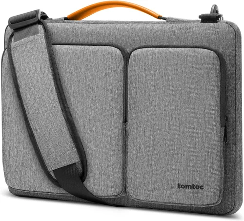 Miniatura 13 de tomtoc Bolso de hombro protector 360 para portátil para MacBook Air de 13 pulgadas 2025 M4/A3240, M3/A3113, M2/A2681, M1/A2337, MacBook Pro M2/M1