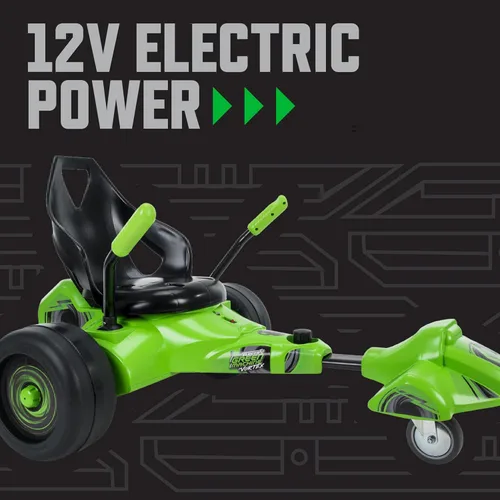 Miniatura 3 de Huffy Green Machine Vortex 12V Juguete de montar con batería, ideal para mayores de 8 años, fácil de operar, marco ajustable, diversión sin fin