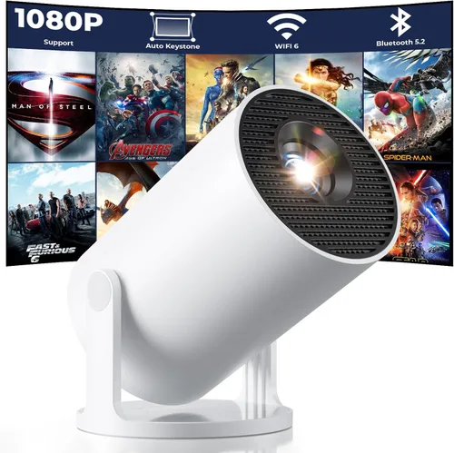 Miniatura 6 de Mini proyector, CLOKOWE 2024 proyector portátil actualizado con 9000 Lux y Full HD 1080P, proyector de películas compatible con teléfono/tableta