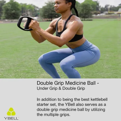 Miniatura 5 de TRX YBell Neo Series 3-in-1 Kettlebell, Dumbbell and Push Up Bar Workout Equipment Commercial Grade Neoprene Coated Surface Perfect for Strength