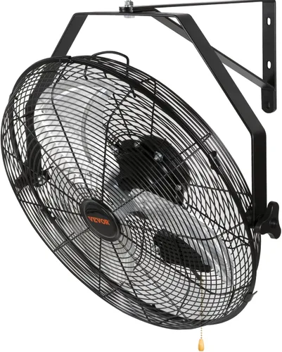 Miniatura 9 de VEVOR Ventilador de montaje en pared de 18 pulgadas, ventilador impermeable IP44 de 3 velocidades, máx. 4150 CFM montado en la pared