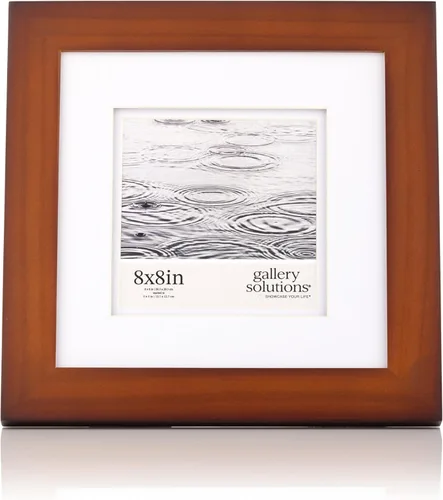 Miniatura 14 de Gallery Solutions - Marco de fotos negro plano de 8 x 10 pulgadas - Soporte de mesa o pared - Para fotos de 5 x 7 pulgadas con doble paspartú blanco