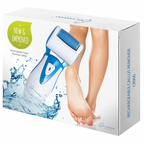 Removedor de callos eléctrico recargable CR900 por propia armonía (probado más potente) mejores herramientas de pedicura con 2 rodillos, profesional