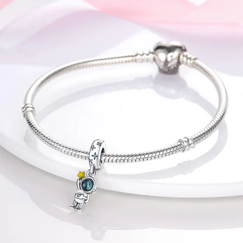 Miniatura 142 de KUNSIR Los abalorios se adaptan a pulseras Pandora para mujer, plata de ley 925, cuentas colgantes de joyería para niñas, dijes de feliz cumpleaños