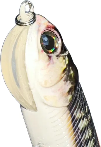 Miniatura 2 de Topwater - Señuelo de pesca artificial Bionic Wobbler, 5.5 pulgadas/1.02 onzas, simulación de hundimiento lento, cebo duro multiarticulado