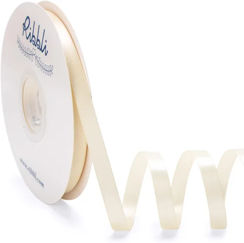 Miniatura 35 de Ribbli Cinta de satén negra de doble cara de 3/8 pulgadas x 50 yardas, cinta negra para envolver regalos, manualidades, decoración de boda, lazos