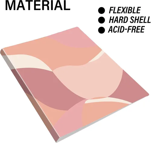 Miniatura 5 de Carpeta con fundas de plástico - 30 bolsillos para presentación, 8.5x11 de visualización, carpeta portafolio de 60 páginas con protectores de hojas