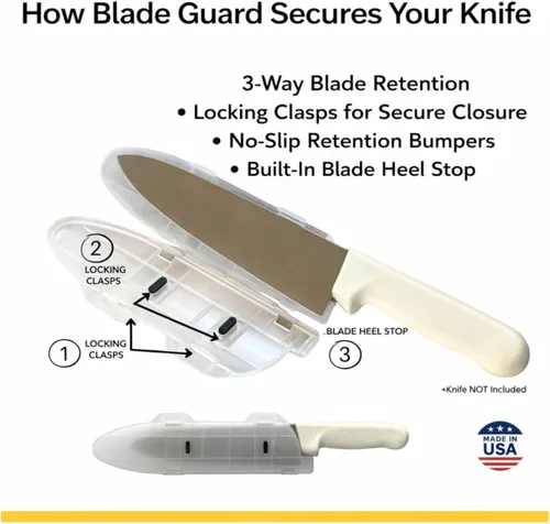 Miniatura 2 de Blade Guard - Protector de hoja de cuchillo de 10 pulgadas, fabricado en Estados Unidos, almacenamiento y transporte seguros para cuchillos