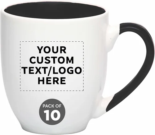 Miniatura 13 de Juego de 1 tazas de café grandes estilo bistro personalizadas de 16 onzas, paquete personalizado a granel, perfectas para café, té, expreso, cacao