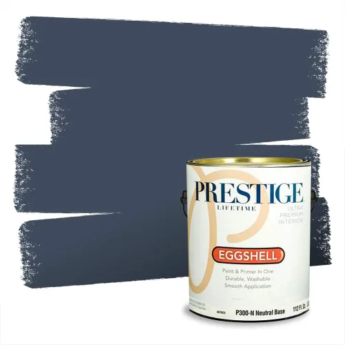 Miniatura 603 de Pintura Exterior + imprimación PRESTIGE, todo-en-uno, 1 galón, acabado mate, color comparable al Valspar* Royal Gray* VS151-Gris real