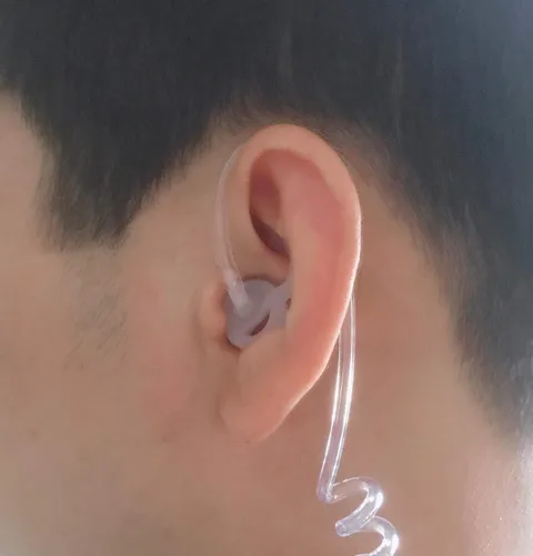 Miniatura 4 de Molde de oreja de aleta de silicona para auricular de radio bidireccional, repuesto de molde de oreja, puntas de auriculares para auricular