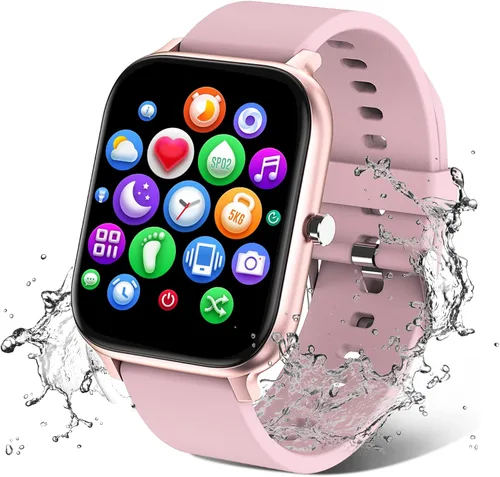 Miniatura 10 de Reloj inteligente para hombres y mujeres, compatible con iPhone, Samsung, teléfono Android, pantalla táctil completa de 1.69 pulgadas, IP68, Luz