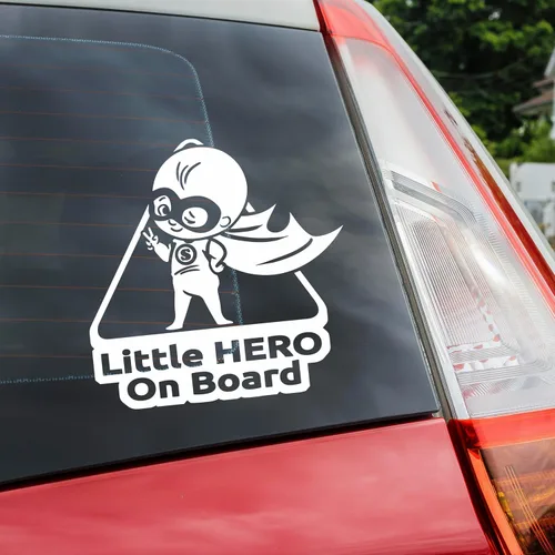 Cartel de bebé a bordo – Divertido adhesivo para automóviles – Mantén a tu pequeño seguro con esta calcomanía de bebé en coche – Adhesivo para