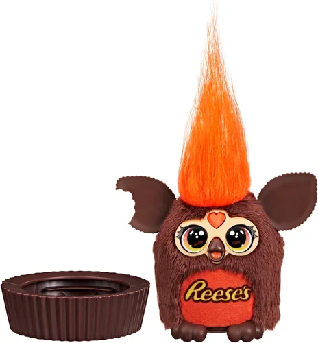 Miniatura 8 de FURBY Furblets REESE'S - Taza de mantequilla de maní pequeña de felpa electrónica de 3 pulgadas, juguetes de caramelo para niños de 6 años