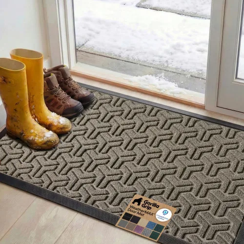 Miniatura 20 de Gorilla Grip - Tapete WeatherMax todoterreno 100% impermeable, caucho natural, resistente a manchas y decoloración, perfil bajo, interior y Grafito