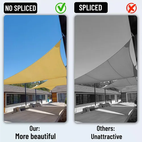 Miniatura 5 de COOLBOYS - Toldo parasol rectangular de 16 x 20 pies, protección UV, para exteriores, arena, toldo para patio, césped, jardín, cochera, terraza