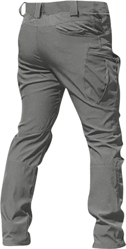Miniatura 3 de Cargo Pants for Men Military Fan Elastic Waistband Multi Pockets Lounge Camouflage Work Jeans