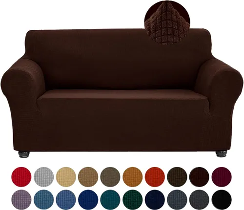 Miniatura 52 de Joccun Funda Elástica para Silla Sofá, Funda de Sofá de 1 Pieza Tela Jacquard de Spandex con Parte Inferior Elástica, Protector de Muebles Lavable