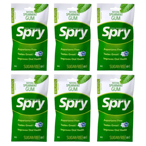Miniatura 40 de Spry On The Go Fresh Chicle Natural de Xilitol Sistema de Defensa Dental - Sin Aspartamo, Sin Azúcar, Sin OMG (Menta, 55 Unidades - Paquete de 1)