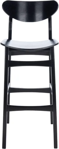 Miniatura 6 de SAFAVIEH Home Collection Thaxton Mid-Century Farmhouse - Juego de 2 taburetes de bar (30 pulgadas), color negro