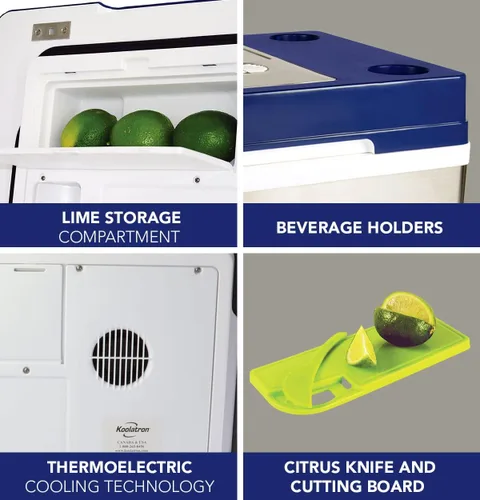 Miniatura 4 de Corona Cruiser - Enfriador termoeléctrico exclusivo, capacidad de 45 litros/48 cuartos de galón, 12 V CC/110 V CA para bebidas, cerveza, vino