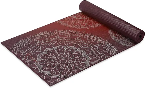 Miniatura 9 de Gaiam - Alfombrilla de yoga, 6 mm, extra gruesa, antideslizante, de primera calidad, para todo tipo de yoga, pilates y ejercicios en el suelo