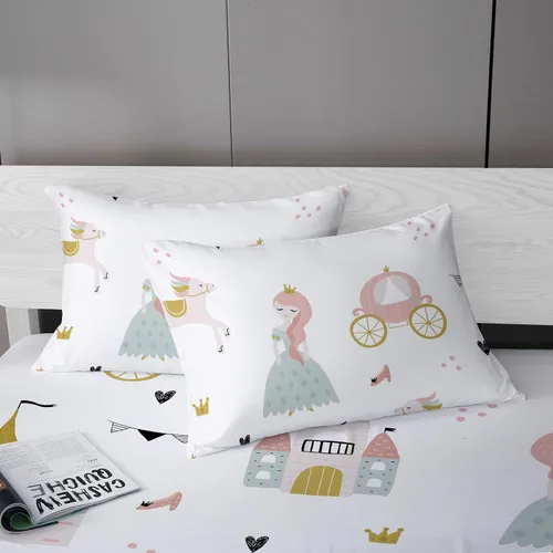 Miniatura 16 de MUSOLEI Sábana bajera ajustable de hongos, ropa de cama de hongos, decoración de hongos para niños, niños; juego de sábanas individuales; 1 sábana