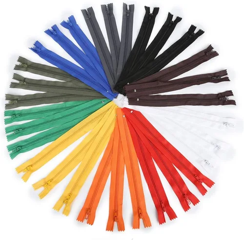 Miniatura 5 de Cierre de tela, 10 unidades de 7.9 in de longitud, cremalleras de bobina de nailon a medida para coser ropa, decoración artesanal, accesorios