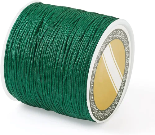 Miniatura 17 de Cheris - Cuerda de nailon para abalorios de nailon de 0.031 in, color azul, hilo de macramé, para hacer joyas, suministros de envoltura Kumihimo