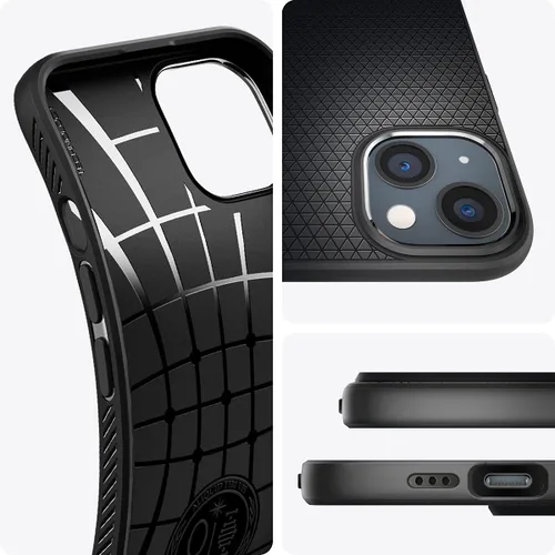 Miniatura 8 de Spigen Liquid Air - Funda diseñada para iPhone 13 (2021), color negro mate