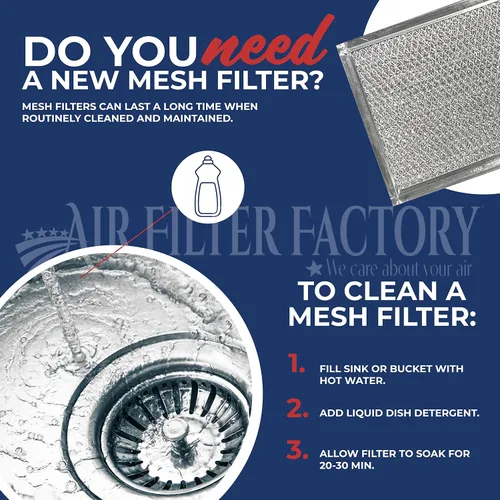 Miniatura 5 de Air Filter Factory Filtro de Grasa 99010122, 99010221 Reemplazo para Campana Extractora Broan Filtro de Cúpula de Grasa de Aluminio