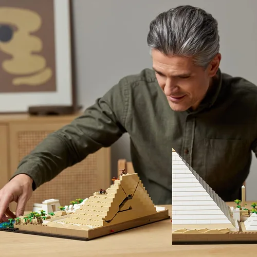 Miniatura 5 de LEGO Architecture Gran Pirámide de Giza Set 21058, Kit de Construcción de Modelo de Decoración del Hogar, Actividad Creativa de DIY, Colección