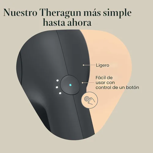 Miniatura 4 de TheraGun Therabody Relief - Pistola de masaje silenciosa para terapia de tejido profundo, habilitada para Bluetooth, pistola de masaje de percusión