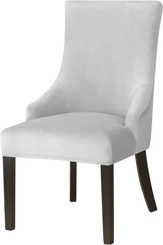 Miniatura 15 de N/A Funda elástica de terciopelo para silla con respaldo de ala, sin brazos, reutilizable, funda para silla lateral con respaldo de ala, fundas