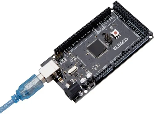 Miniatura 5 de ELEGOO MEGA R3 Placa ATmega 2560 + cable USB compatible con Arduino IDE Proyectos Cumplimiento RoHS Negro