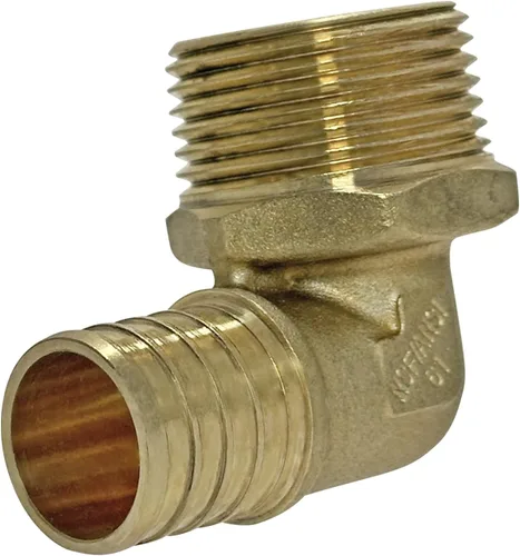 Miniatura 3 de XFITTING Crimpado de púas 1 en Pex X 1 en codo roscado macho, 2 piezas