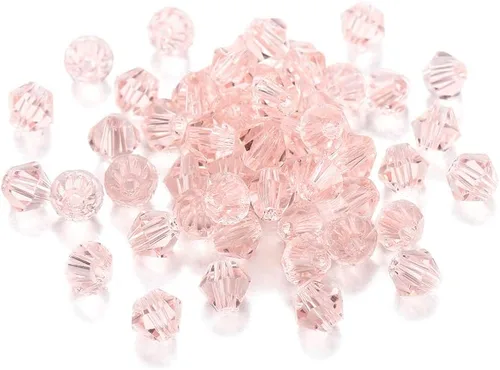 Miniatura 8 de 200 cuentas de cristal de transparencia austriaca, cuentas de vidrio bicona, cuentas espaciadoras sueltas para manualidades, pulseras, aretes