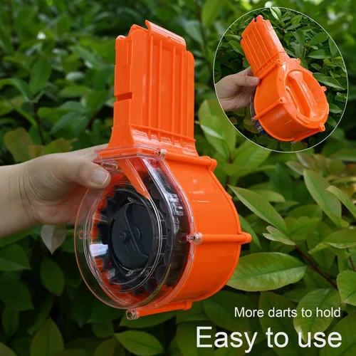 Miniatura 4 de Tambor de dardos, 25 dardos, accesorio para lanzadores Nerf N-Strike Elite