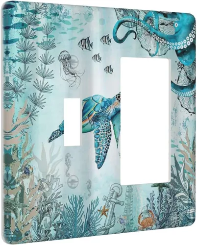 Miniatura 69 de Cubiertas Decorativas para Placas de Interruptor Abstracto Moderno de Mediados de Siglo Arco Boho Sol Dorado Hoja 1 Gang Placa de Pared Cubierta