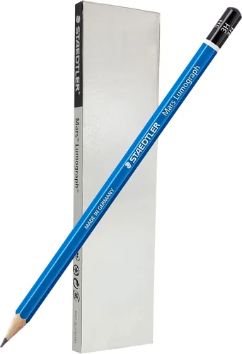 Miniatura 18 de STAEDTLER Mars Lumograph 2B - Lápiz de dibujo artístico de grafito, 6 lápices