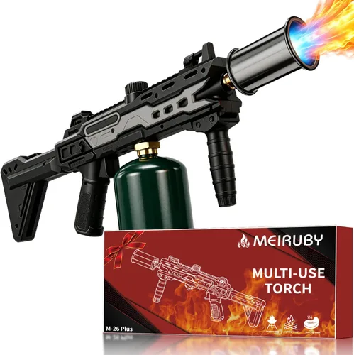 Miniatura 8 de Potente antorcha de propano, regalos para rellenar calcetines para hombres papá, soplete culinario de cocina para sellar filetes, encendedor