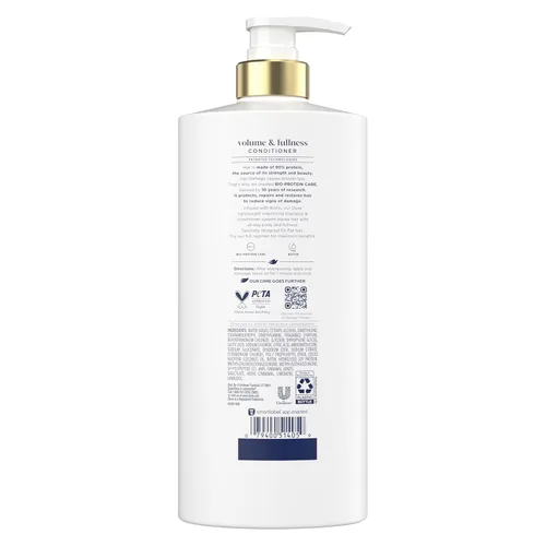Miniatura 2 de Dove Acondicionador Volumen y Plenitud para Cabello Fino y Delgado con Tecnología de Cuidado de Bio-Proteína y Biotina 800 ml