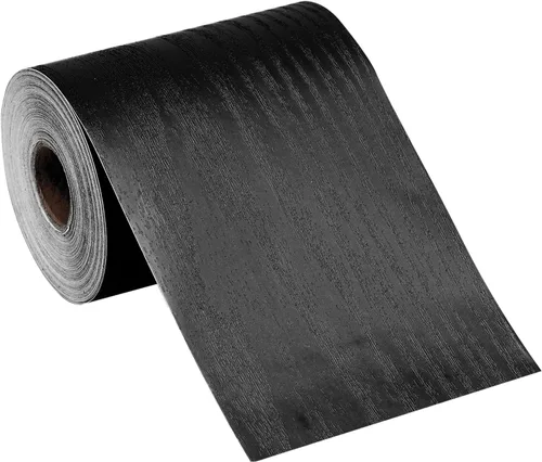 Miniatura 7 de WADILE 10 m de cenefa de papel pintado de grano de madera blanco, marco de espejo extraíble, impermeable, papel de pared autoadhesivo, para pegar