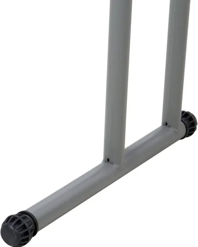 Miniatura 5 de Mesa plegable de 18 x 60 pulgadas, mesa de entrenamiento y eventos de plástico blanco granito, delgada, estrecha, larga, mesas de entrenamiento